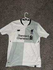 New Balance Liverpool FC Mohamed Salah #11 Away Jersey White Men’s Medium