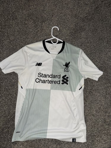 New Balance Liverpool FC Mohamed Salah #11 Away Jersey White Men’s Medium