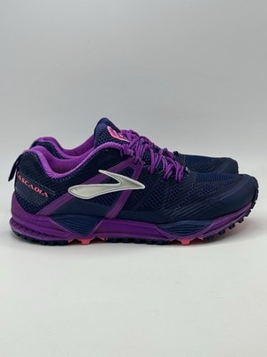 Brooks Cascadia 10 Trail Running Shoes Women s Size 7.5 Blue Purple 1201811B424