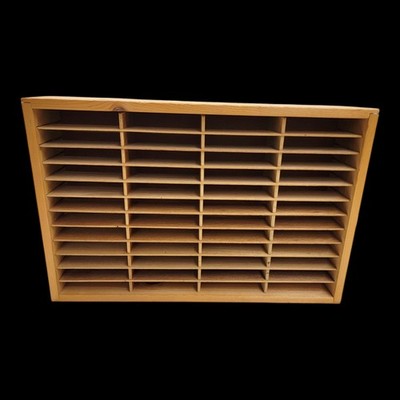 Napa Valley Box Co Wood 8-Track Tape Storage Rack 48 Slot NES Game Holder VTG