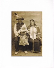 8X10 Matted Print Picture Edward S Curtis: Native American Indian: Family, 1908