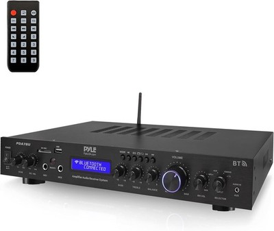 PyleUsa Home Audio Amplifier Home Theater Power Stereo Receiver, Surround Sound,