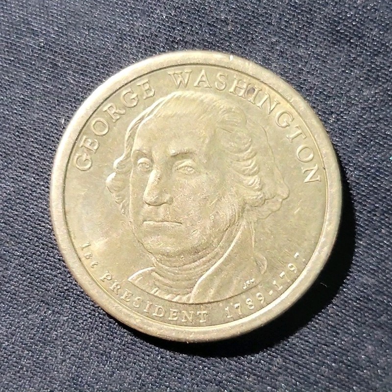 2007 George Washington Presidential $1 Coin with Edge Lettering, Ungraded