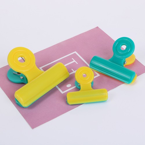 3pcs Plastic Office Hinge Clips Paper Document Binder Clips Creative Double - Picture 7 of 11