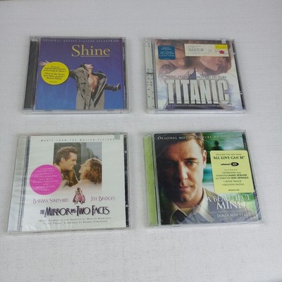 A Beautiful Mind, shine, Titanic, The Mirror Has two faces motion picture CDs