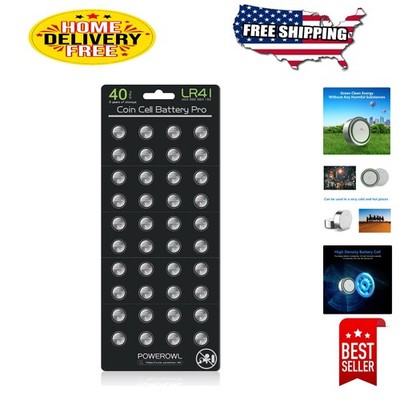 AG3/L736 40-Count Alkaline Button Cell Batteries - Ensure Device Performance