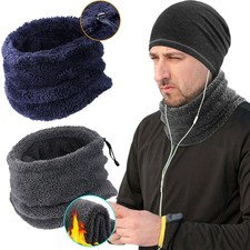 Winter Fleece Neck Warmer Gaiter Scarf Cover Unisex Cold Weather Outdoor Sports