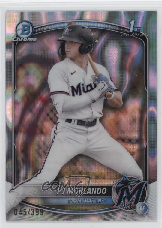 2025 Bowman Chrome Prospects Lava Refractor 45/399 PJ Morlando #BCP-91 1ff8