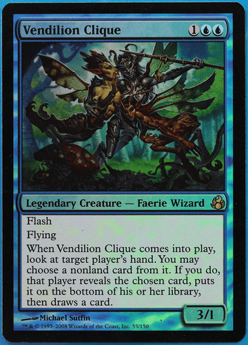 Vendilion Clique FOIL Morningtide NM Blue Rare MAGIC CARD (ID# 507396) ABUGames - Picture 1 of 2