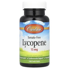 Carlson Labs Lycopene 15 mg 180 Soft Gels Gluten-Free, Milk-Free,