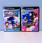 Sonic Adventure 1 + 2 Battle Nintendo GameCube *NOT WORKING* Lot Of 2
