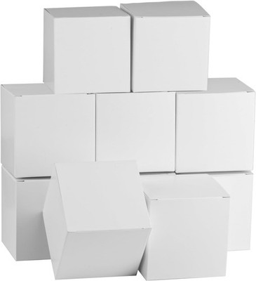 10Pcs Small  Boxes with Lids,Mini White  Box,Cardboard Paper Present Box Favour
