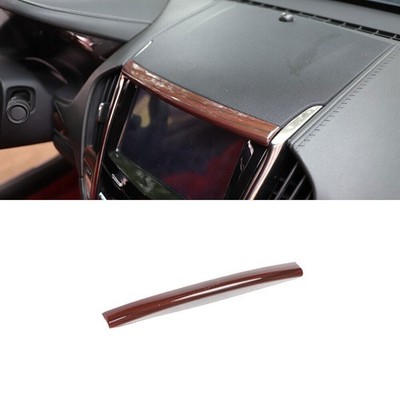 For Cadillac ATSL 2014-2017 Peach Wood Grain Inner Control Navigation Strip Trim