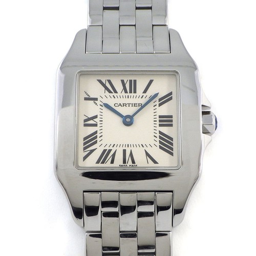 Cartier Watch Santos Demoiselle LM W25065Z5 Ivory Dial Stainle...