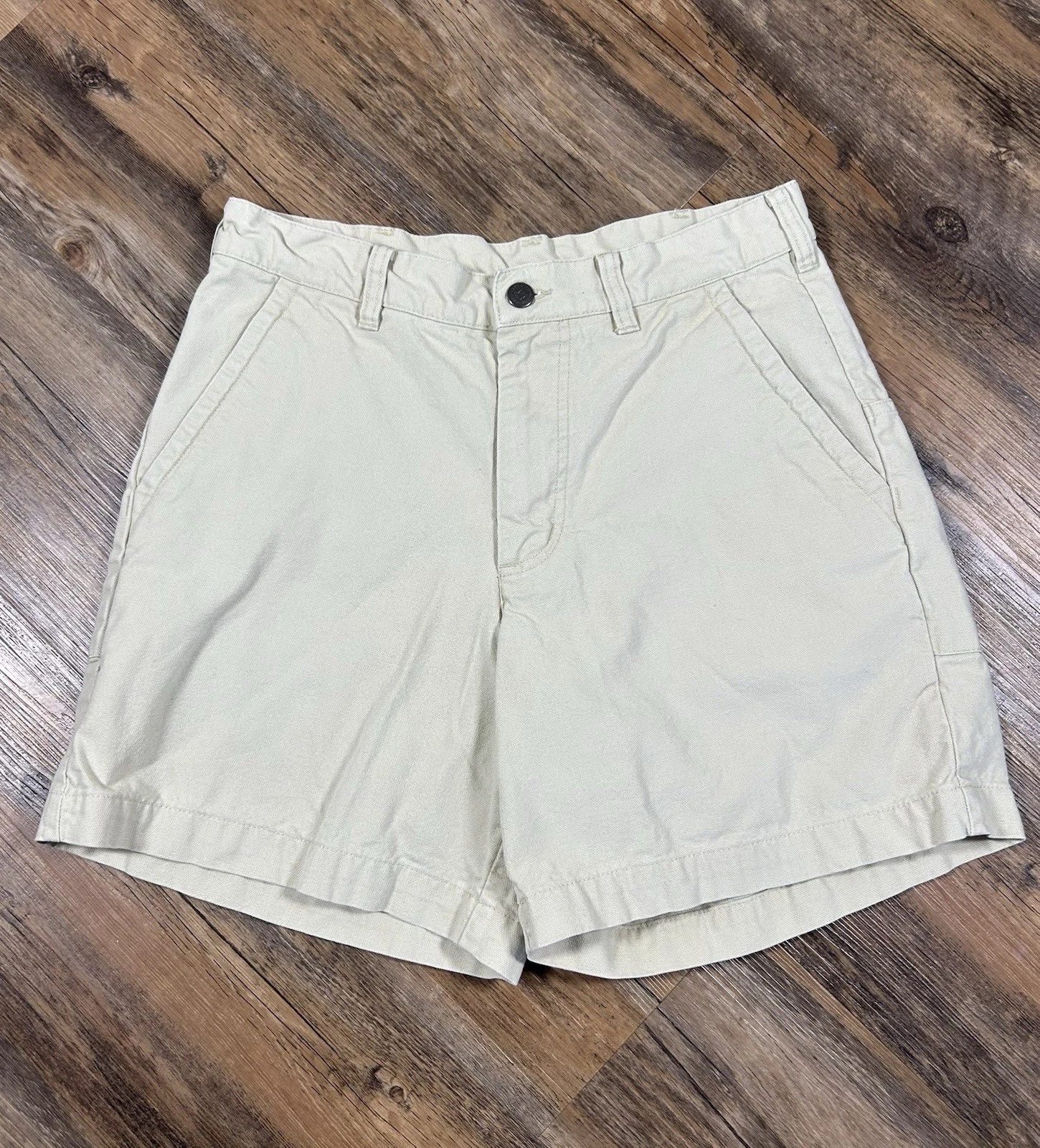 Patagonia Shorts Men's 29* Khaki Stand Up Canvas Outdoor 6" Inseam Pockets Hike