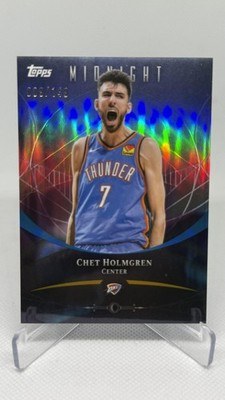 2025-26 Topps Midnight #55 Chet Holmgren Morning #/149 SP Thunder