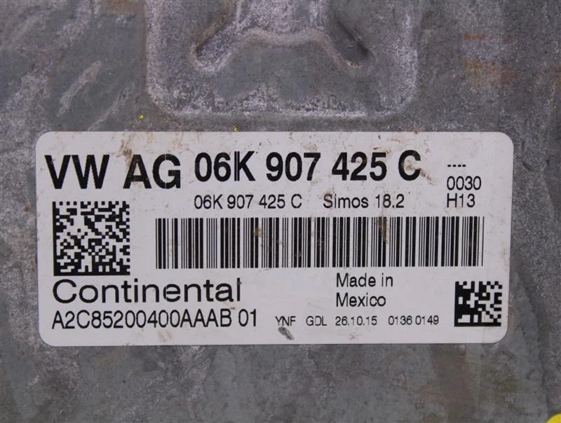 Computadora ECU ECM VOLKSWAGEN PASSAT 2016 16 06K907425C 971909 Foto 4 de 4