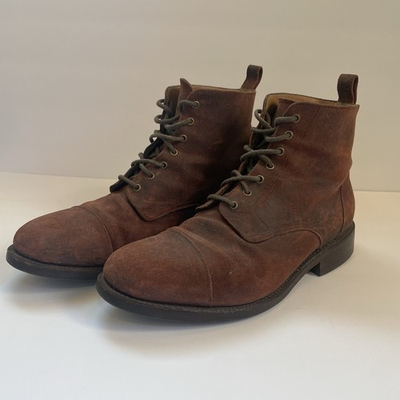 #ad TAFT Dragon 2.0 Suede Wax Dainite Captoe Rust High Boots Biker Men#x27;s Size 9 US $99.97