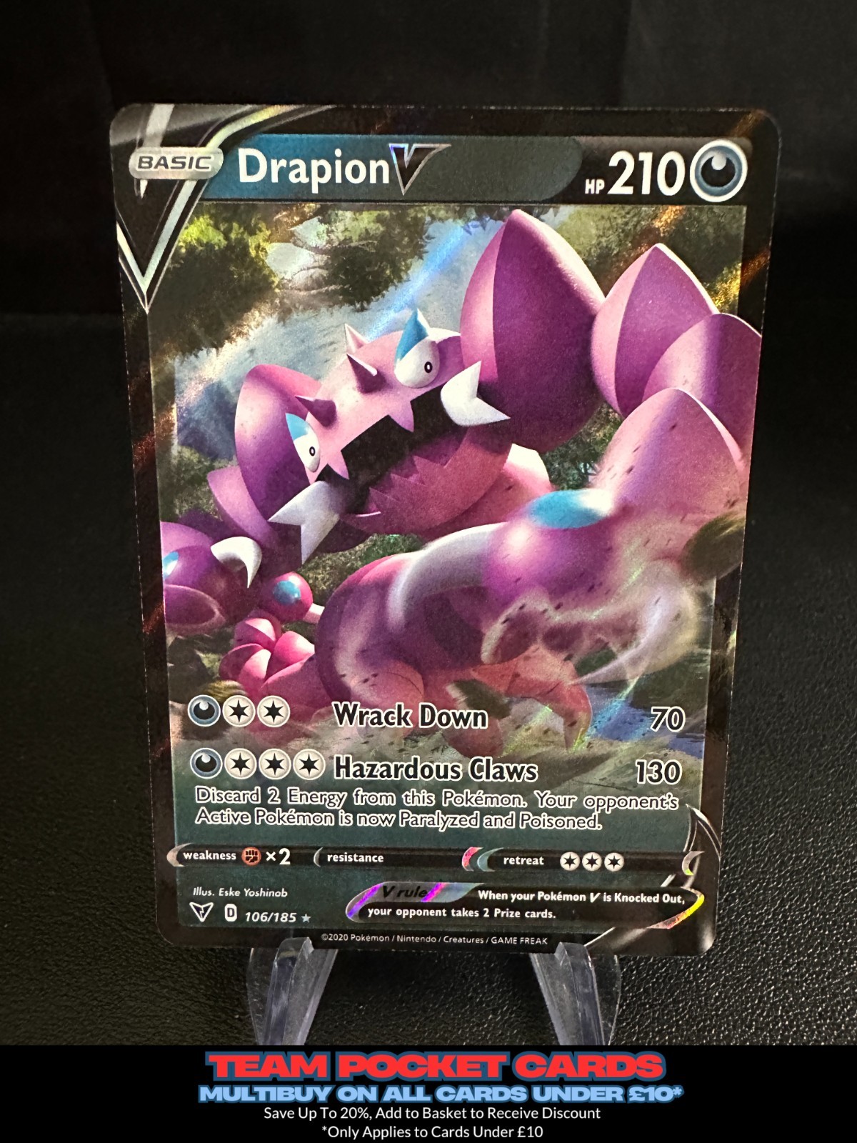 Drapion V 106/185, Vivid Voltage, Pokemon, NM