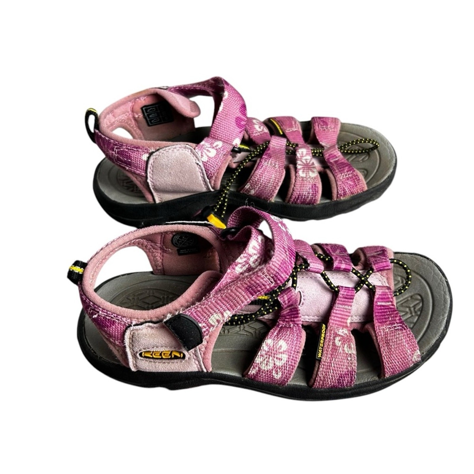 Sandali Keen viola stampa hawaiana taglia 2 giovani