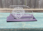 2017 Pokemon Regional Championships Champion Glass Trophy Prize Plaque — photo 2