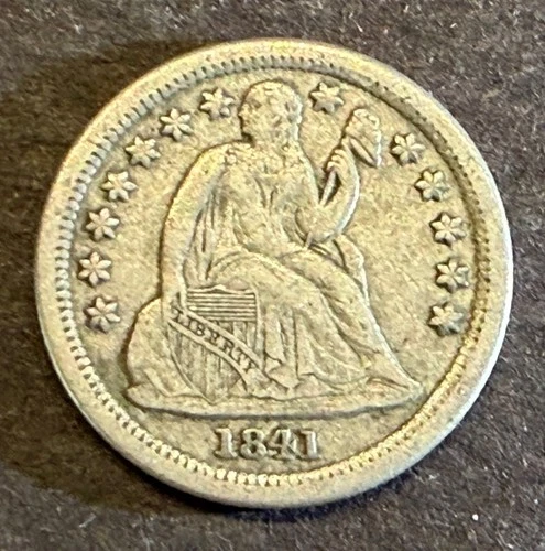 1841-O Seated Liberty Dime - Scarce Appears VF Condition