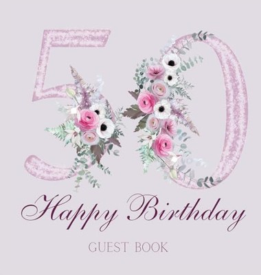 Bell - Happy 50th birthday guest book hardback - New hardback or cas - X555z