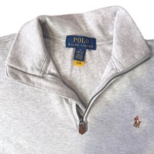 Polo Ralph Lauren Flesh Pony Logo Boys Gray Q...