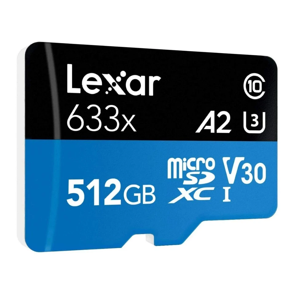 Lexar High Performance 512GB MicroSDHC UHS I Card 100MBs Class 10 SD Adapter - Image 4 of 4