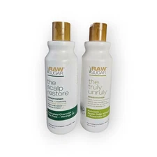 2 Pack Raw Sugar Conditioner Activ Charcoal And Avocado Apple Cider Mix 18fl Oz