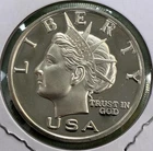 2003 NORFED Liberty $10 1 oz .999 Proof Silver Round (604E1)