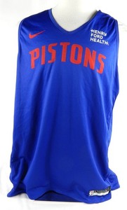 2023-25 Detroit Pistons #67 Game Used Blue Practice Jersey  HFH P XL DP88530