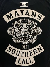 Mayans M.C. FX TV Series Promo T Shirt Black Medium Southern Cali Biker Show