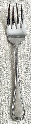 Wallace CONTINENTAL BEAD Stainless Cold Meat Serving Fork EXCELLENT CONDITION