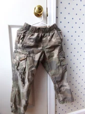 FLAWS Boys Camouflage Pants 4 Cargo Hunting $55 TUCKER + TATE Camo Play RIPPED