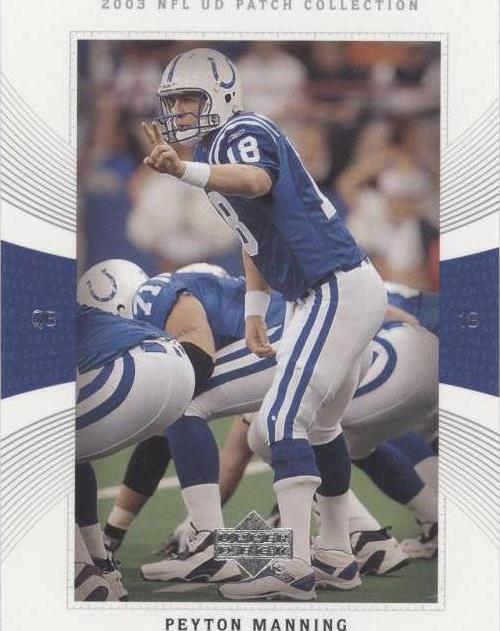 2003 Upper Deck UD Patch Collection Peyton Manning #1 - 1 of 1