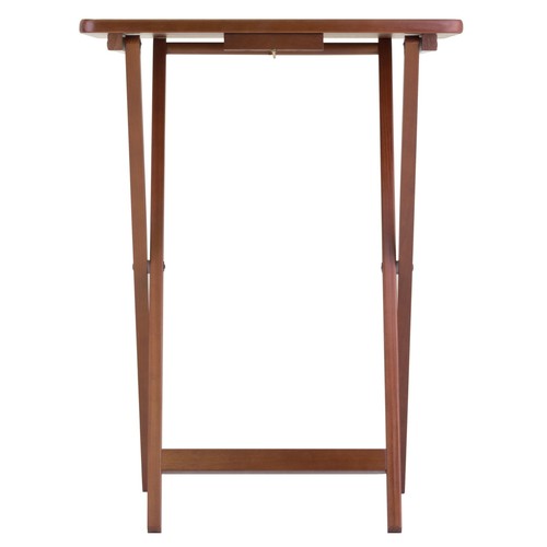 Winsome Alex 5-Pc Snack Table Set, Walnut Finish Folding, Lightweight, Portable - Picture 6 of 9