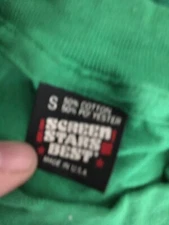 Vintage T Shirt Plane Green  Screen Stars Best Size Small 1980’s 