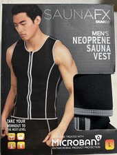 SaunaFX Men's Sauna Neoprene Vest Size Large Lose Water Weight Workout