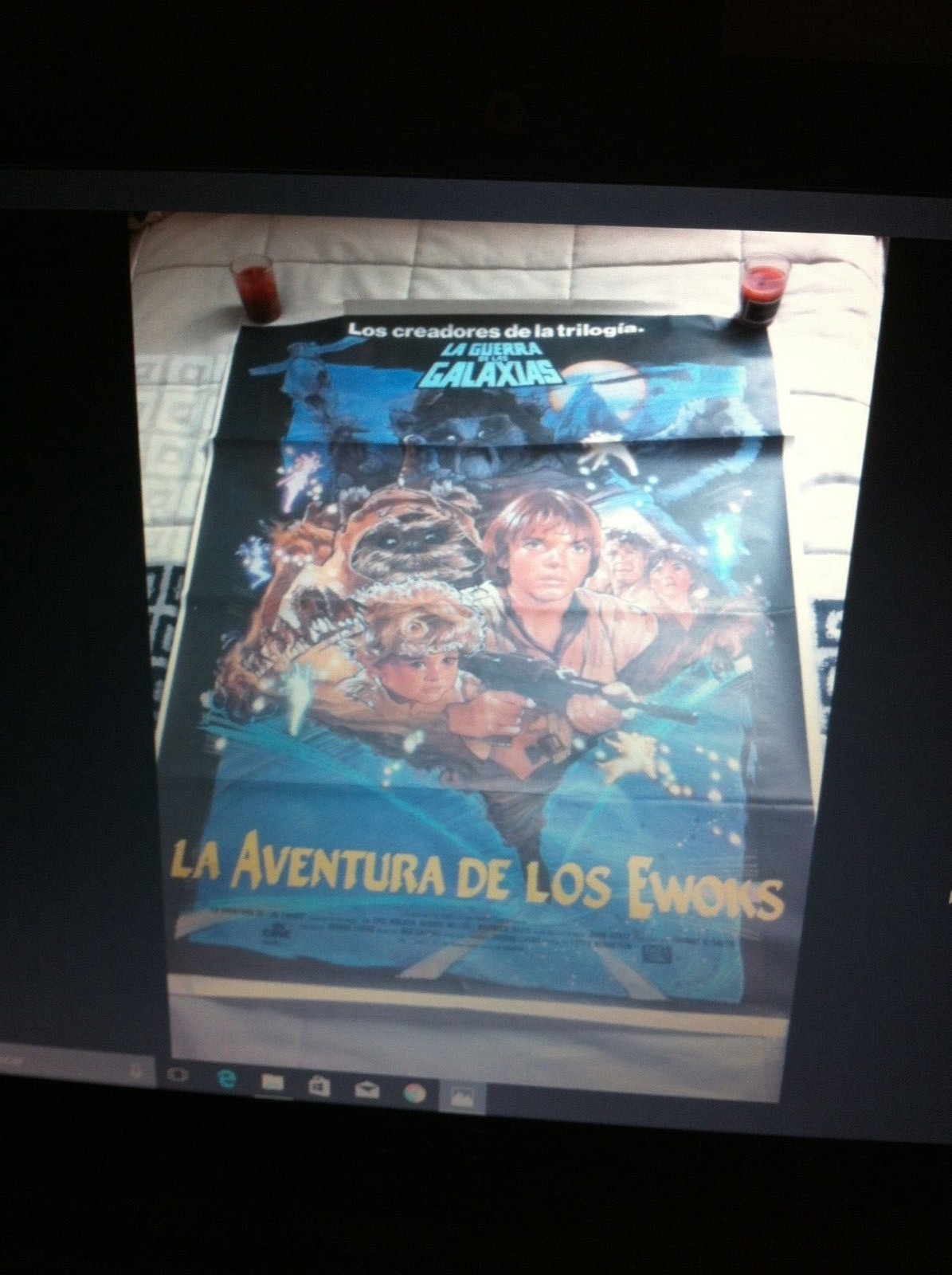 STAR WARS LA AVENTURA DE LOS EWOKS ORIGINAL POSTER 1984