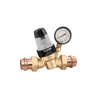 Caleffi 535651HA 3/4''  PresCal  Press Union Pressure Reducing Valve w/Gauge 