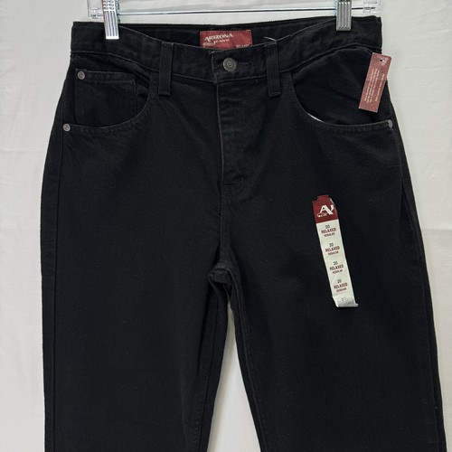 ARIZONA JEAN CO. Jeans Boy 20 Regular Five Pocket Relaxed Straight Leg Black New - Picture 6 of 17