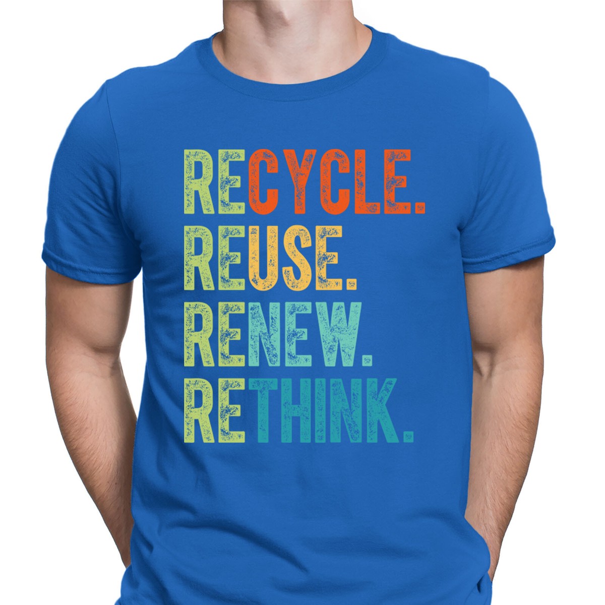 Recycle Reuse Renew Rethink Crisis Environmental Activism T-Shirt - Foto 6