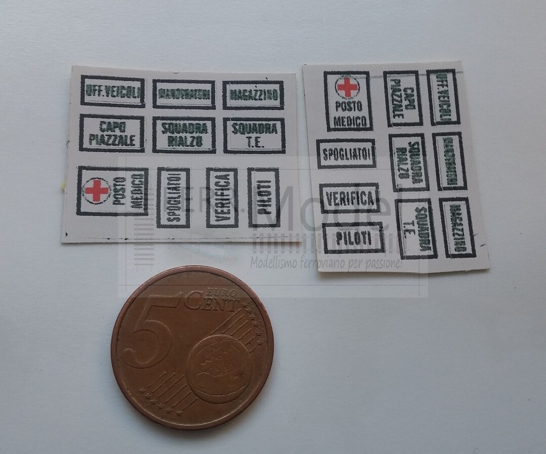 Modellismo Ferroviario - 295 - Set Scritte Numeri Binari Tronchi Adesivi 1 E 2 Ep Small 4034 516 - Foto 3