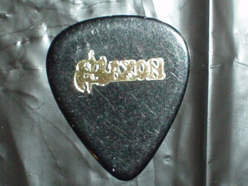 SAXON Classic Band Logo RaRe Concert Tour Gold & Black GUITAR PICK