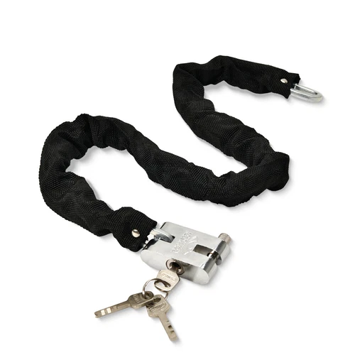 Heavy Duty Motorcycle Bike Bicycle Chain Lock Anti-theft Padlock Security W/ Key - Foto 4 di 16