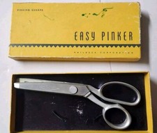 Vintage Easy Pinker Pinking Shears Original Box Philbeck Corp VGC