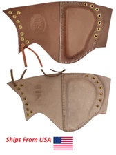 U.S. Garand Rifle Leather Sniper Rifle Cheek Pad - Brown & Natural