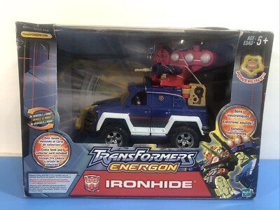 New TRANSFORMERS Energon IRONHIDE Factory Sealed in Box 2003 RARE Powerlinx 