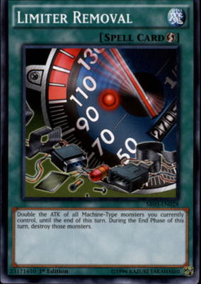 YuGiOh Machine Reactor Structure Deck Limiter Removal SR03-EN028